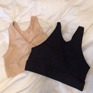 Two sleep nursing bras